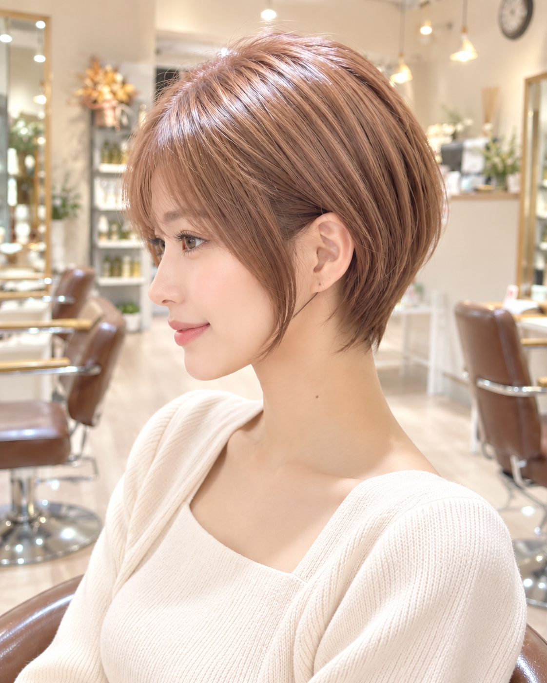 過去いちばんの反響！横顔美人の丸みショート